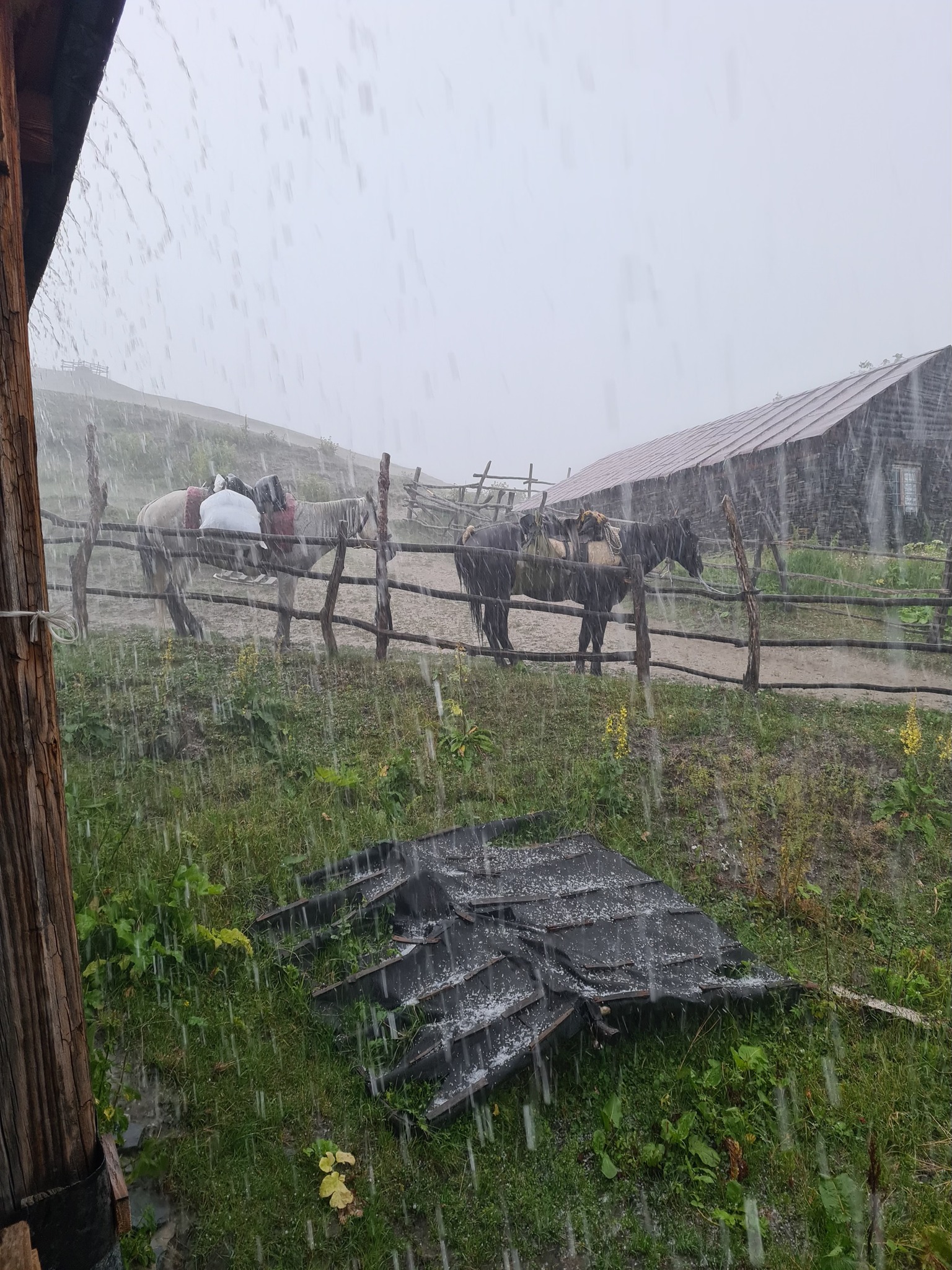 Hail in Tusheti