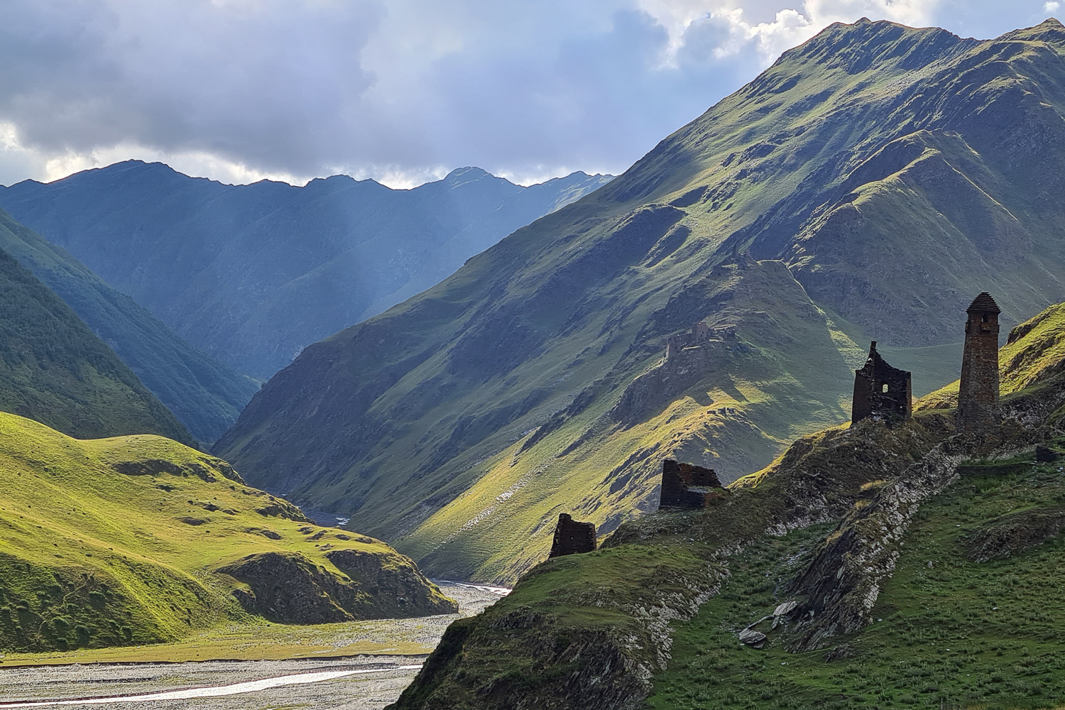 View from Girevi - Tusheti's last habitable village on the way of Khevsureti