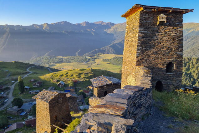 Keselo Towers in Omalo, Tusheti